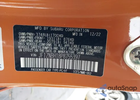 2023 Toyota Gr86 10Th Anniversary Special Edition from USA, damaged, VIN JF1ZNBH18P8755397